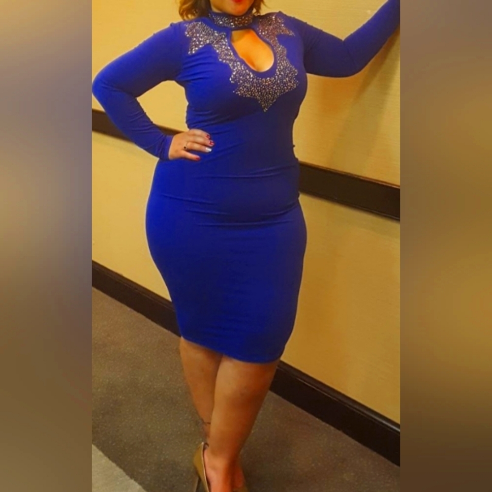 Goodtime USA Royal Blue Bodycon Dress